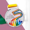 Running Runner Gold Medals Trophy Award With Neck Ribbons Express Medal Various Souvenir School Sports Prize Gift Custom Made
