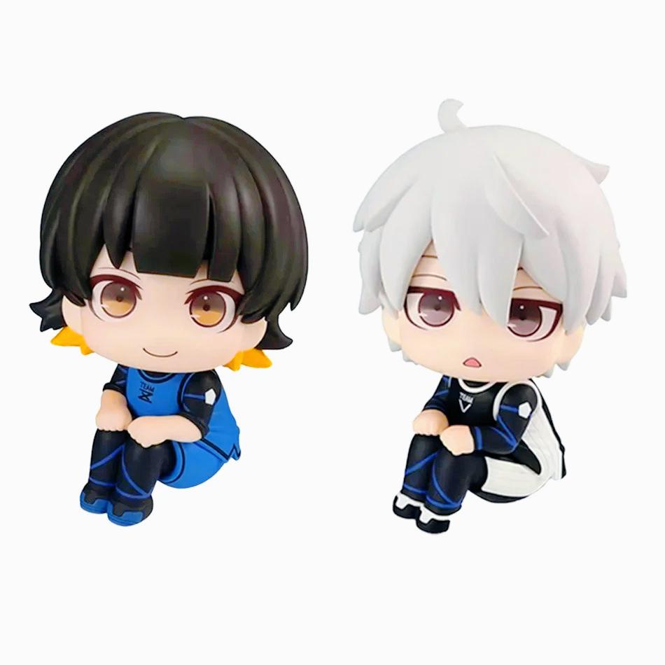 Isagi Yoichi Doll Blue Lock Action Figures Toy Q Version Chigiri Hyoma Bachira Meguru Nagi Seishiro Figure Pvc Ornament Toys