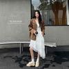 Sheepskin version~ Ballet sneakers 2025 new white comfortable casual platform minimalist training shoes single shoes women