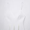 TAOP&ZA Spring/Summer Elegant V-Neck Spaghetti Strap Dress for Women - Versatile Style