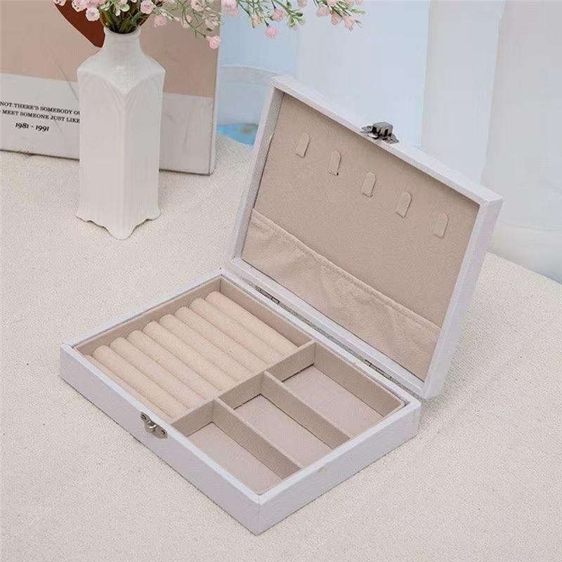 A95I-Jewelry Organizer Box- Portable Storage Case(2Pcs) For Necklaces, Earrings Rings& Accessories