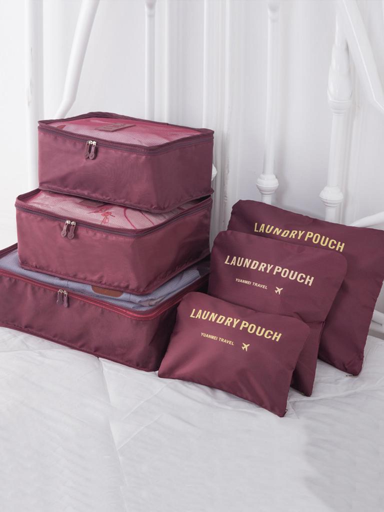 SHEIN 6 Pcs Travel Bags Set Bolsa de almacenamiento multifuncional comprar  a buen precio — entrega gratuita, reseñas reales con fotos — Joom
