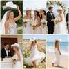 Women's Bridal Rhinestone Tassel Cowboy Hat Bachelorette Party Photo Prop Felt Hat White Party Hat for Bridesmaid Gift