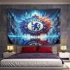 Chelsea Football Club Logo Blue Red Abstract Pattern Tapestry Patterned Tapestry for Bedroom and Living Room Home Decor Sofas