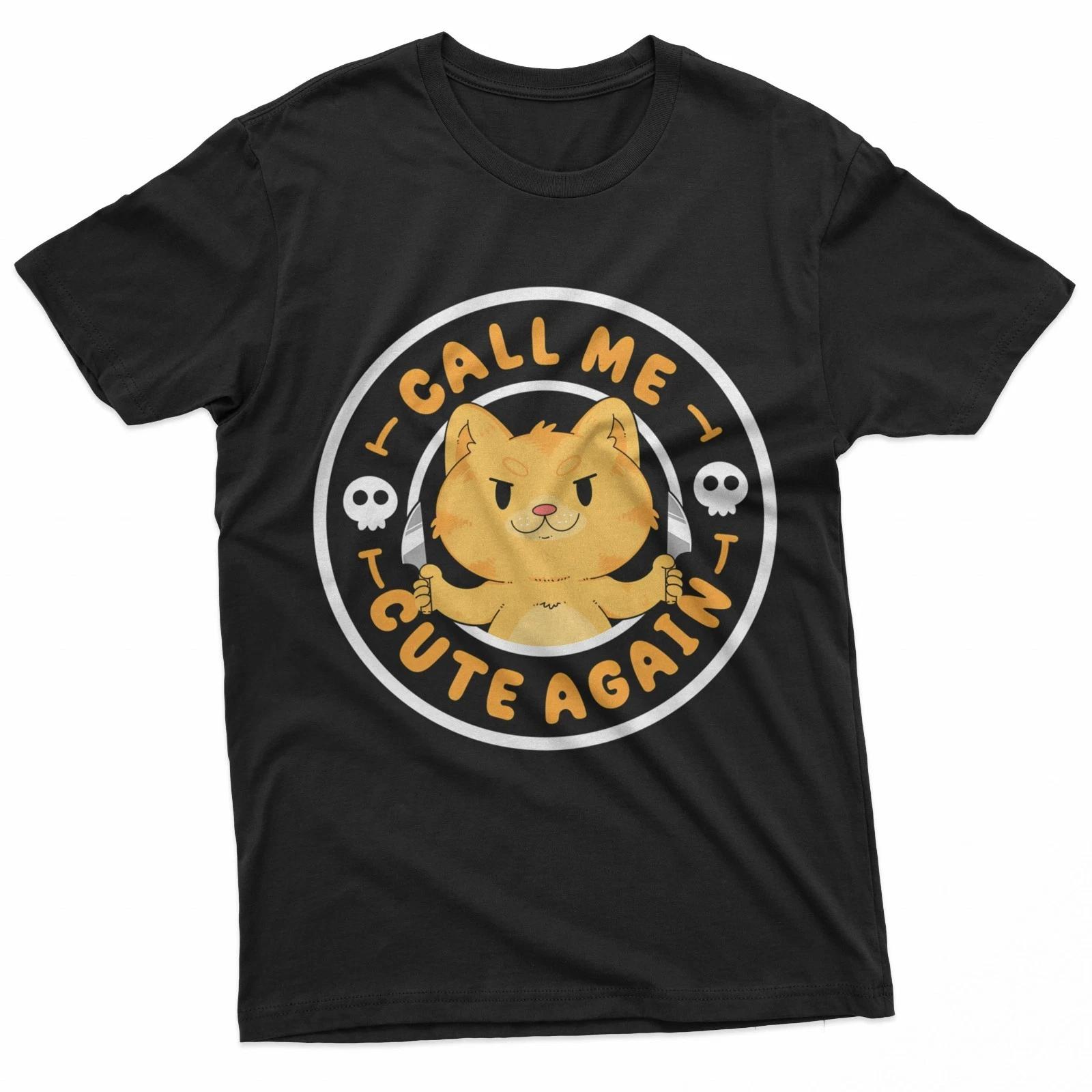 Call Me Cute Again Funny T-Shirt S