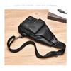 Men's Chest Bag USB Design Messenger Backpack Retro Fabric Shoulder Messenger Bag Sports Small Bag
