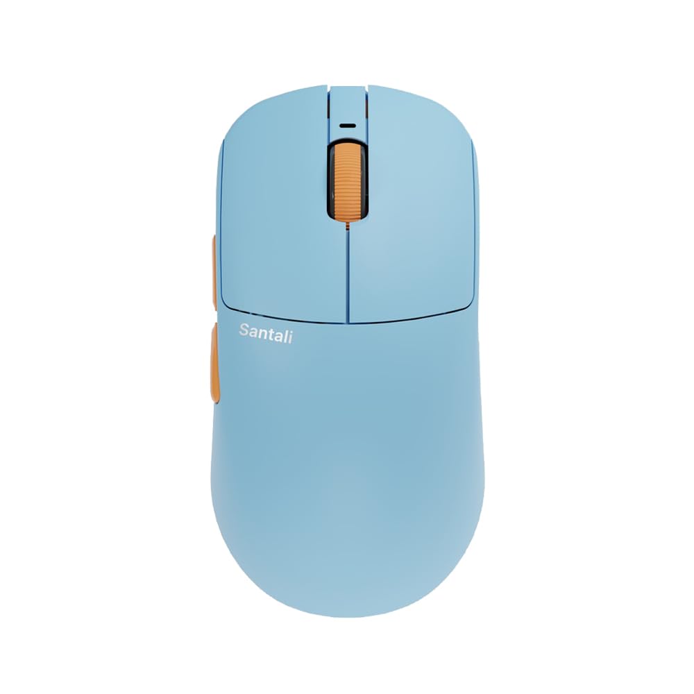 

Santali Wireless Gaming Lightweight Aagaz Mirage FPS Nordic Authorized Japanese Distributor Warranty Mouse, S1-O Edition, 8K, 49g, PAW3395, nrf52840, синій