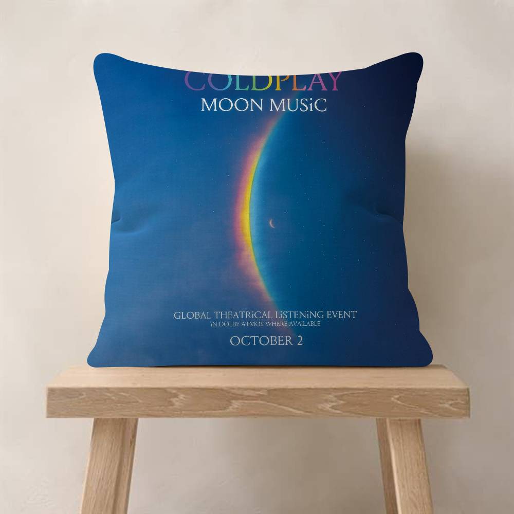 

Band CColdplay Moon Music Cushion Cover Decorative Pillow Sofa Home Decor case pillow cases 30x30cm