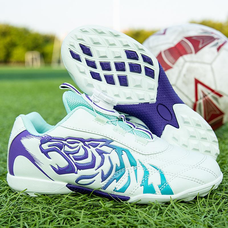 Football Shoes Children's Men's and Women's Knob Direct Sales Training Artificial Grass Low-top Sports Shoes 2025 Long Nails One Piece Factory