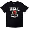 Stranger Things T-Shirt Hell Can Wait Official Tv Series New Black