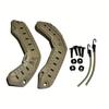 Tactical Helmet Rail Mount Accessory Side Rails Kit for High Cut Fast Helmet with Screws