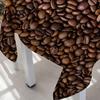 Dining Table Cover Waterproof Wrinkle Free Flax Coffee Pattern Cloth Printed Vintage Versatile Linen for Home