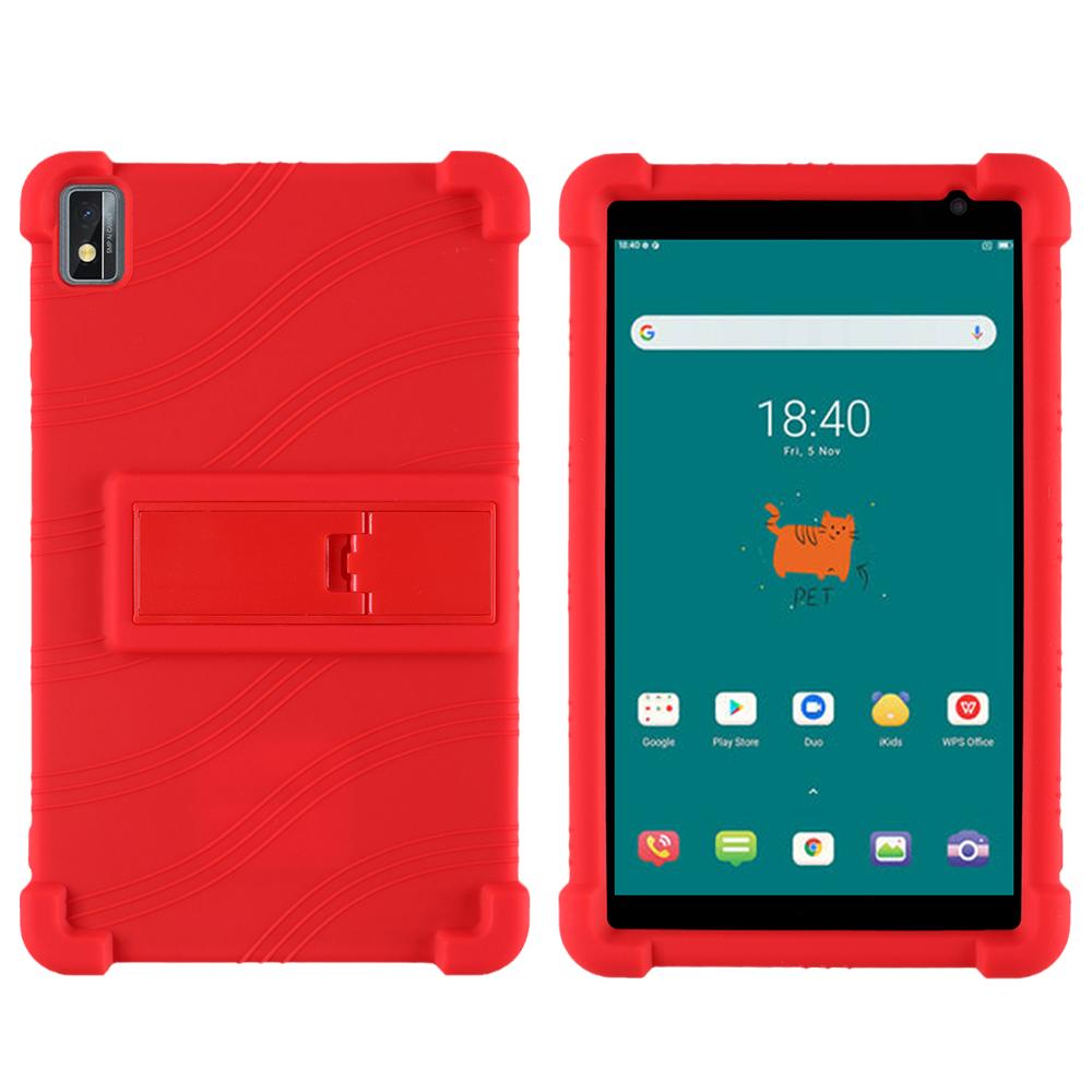 Coque en silicone pour Teclast P85 avec support réglable et coins épaissis anti-impact.