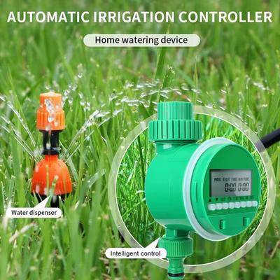 Dispositivo de Control de Riego de Plantas con Pantalla Temporizador de Riego Automático Electrónico Válvula Inteligente de Jardín Riego por Aspersión Exterior