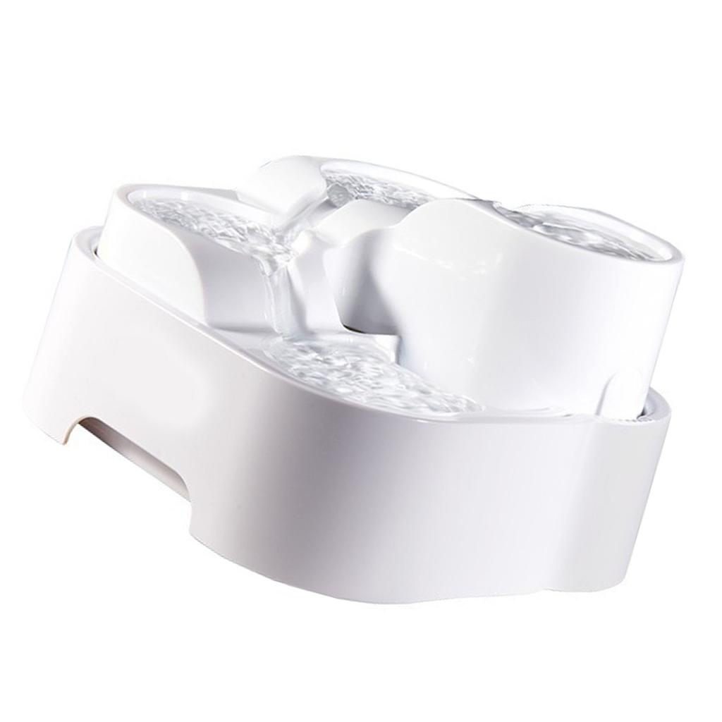 Cat Water Fountain Filtration Recirculating Flowing Live Water Multi Slot Waterfall Type Automatic