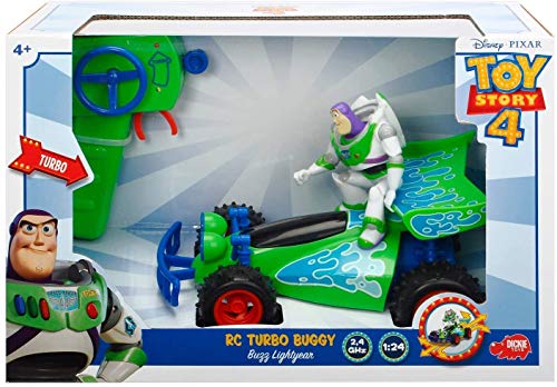 Disney Pixar Toy Story 4 Turbo Buggy with Buzz Lightyear Radio Control Vehicle (New Movie Doll, Toy, RC Model) [Parallel Import]