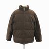 Eddie Bauer Corduroy Down Jacket/Men’s L/Brown/High Neck, Full Zip, Velcro Cuffs
