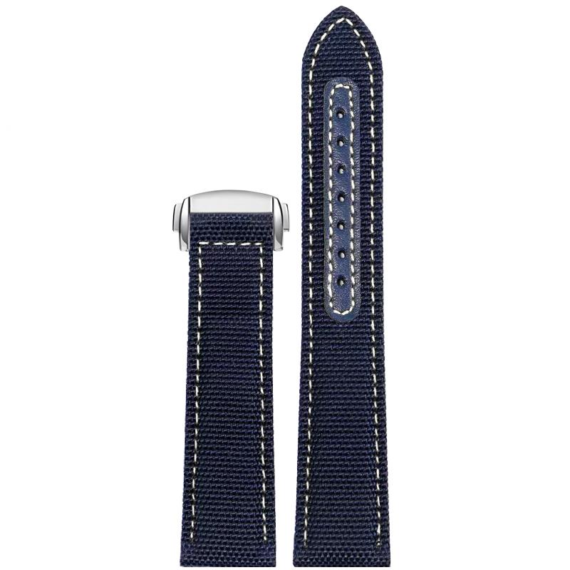 

For Omega Seamaster 300 Watch Strap for Speedmaster AT150 for Snoopy 310.32 Series Canvas Nylon Watchband 19 20 21 22mm Bands 19mm
