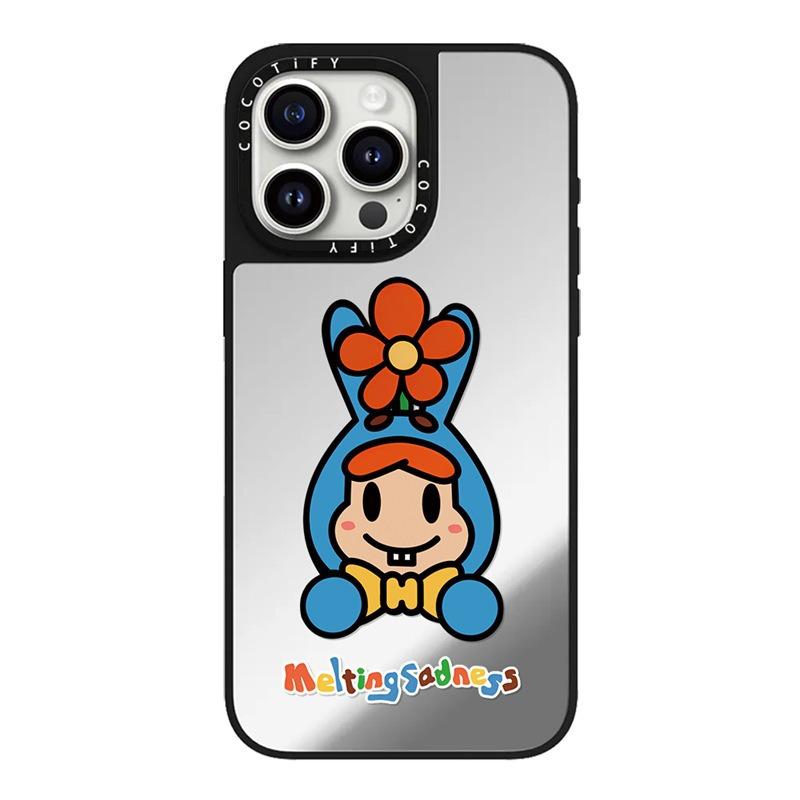 Flower World Rabbit for IPhone15promax for Apple 16/14/13 Artist Trendy Mirror 12