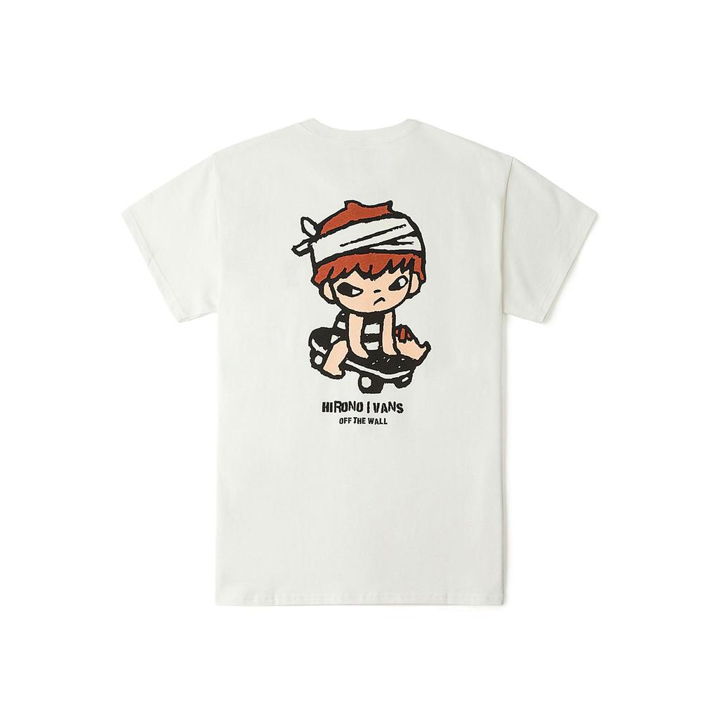 Vans X Hirono Collaboration Brand Logo Comfortable Round Neck Short Sleeve T-Shirt Women T-Shirt Off-White VN000K9WFS8