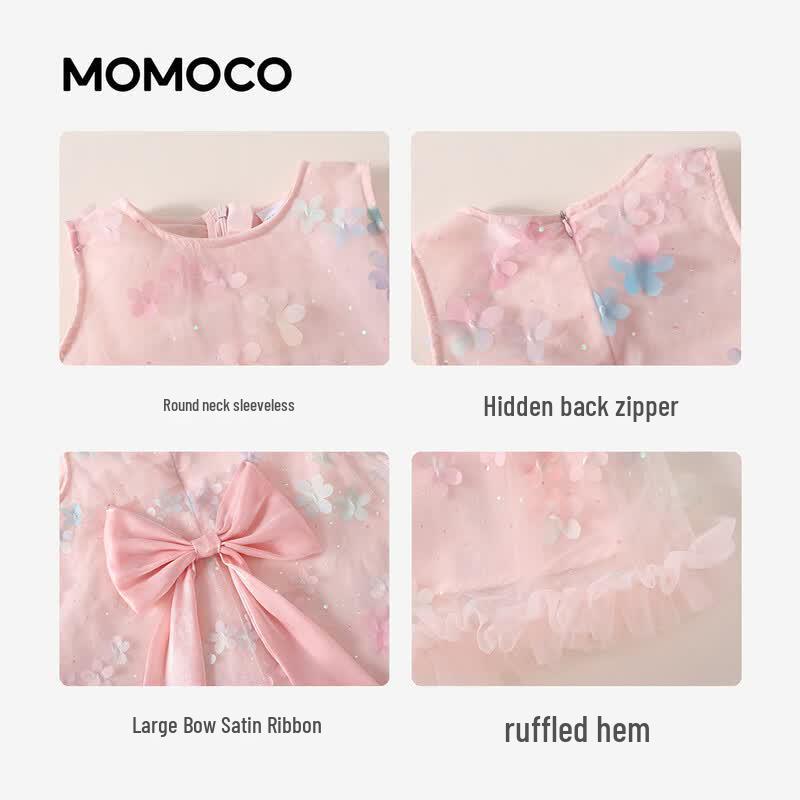 MOMOCO Girls' Sweet Summer Princess Dress