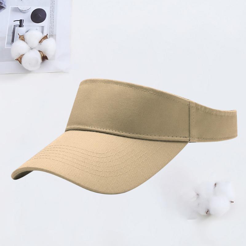 Hat female spring summer sun protection empty top hat embroidery sports outdoor outing visor cap cap male