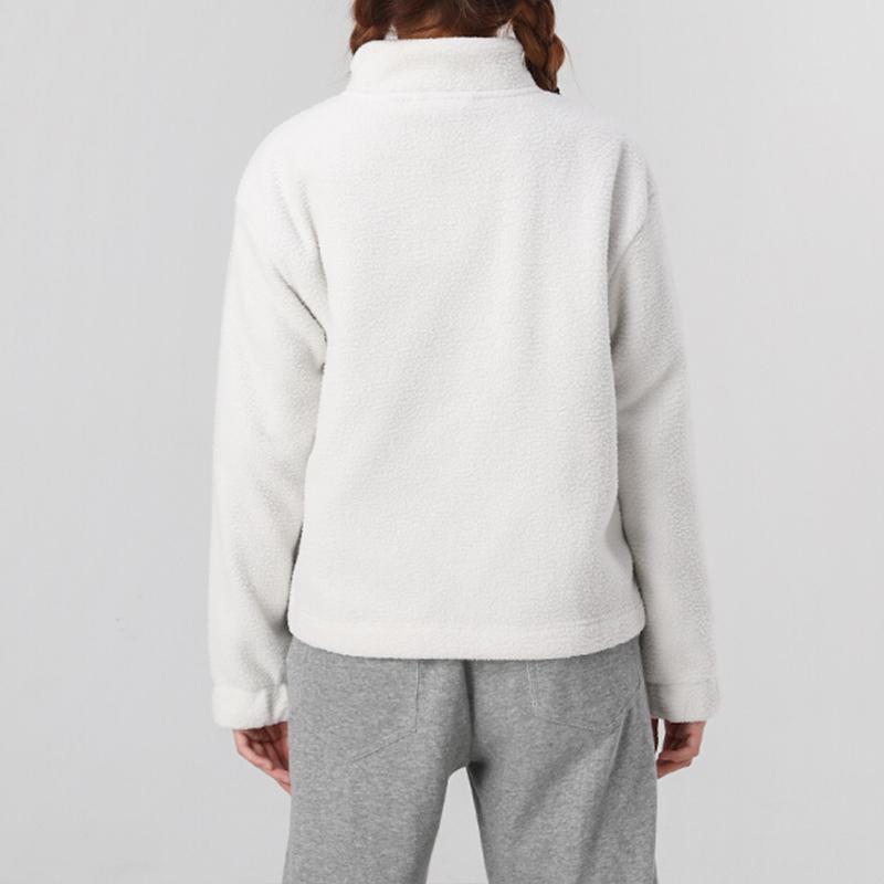 Puma Nu-Utility Full-Zip Fleece-Lined Stand Collar Jacket Winter Women Jacket Smoke-Gray 586612-05