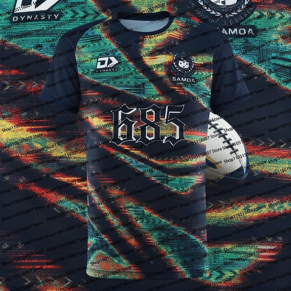 2026 Verano Hombres Nuevo Jersey de Rugby de Entrenamiento Samoa Tonga para Hombres y Mujeres, Camiseta Deportiva de Secado Rápido