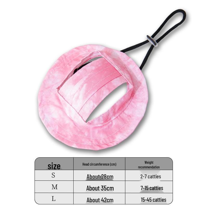 

Регулируемая шляпа для питомца с отверстиями для ушей для собак и кошек Medium