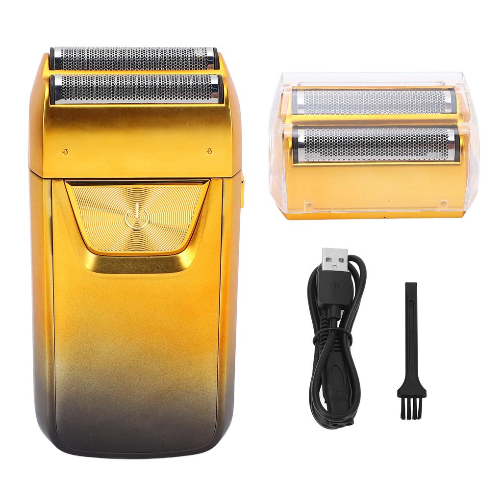 Electric Foil Clipper for Men LED Display Sideburn Trimmer 1200mAh Adjustable Head Double Foils Hair
