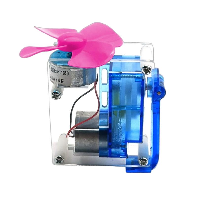 Hand-cranked Generator Model Mini Fan Motor Physics Teaching Experiment Fan Model DIY Loose Part Kit School Supplies