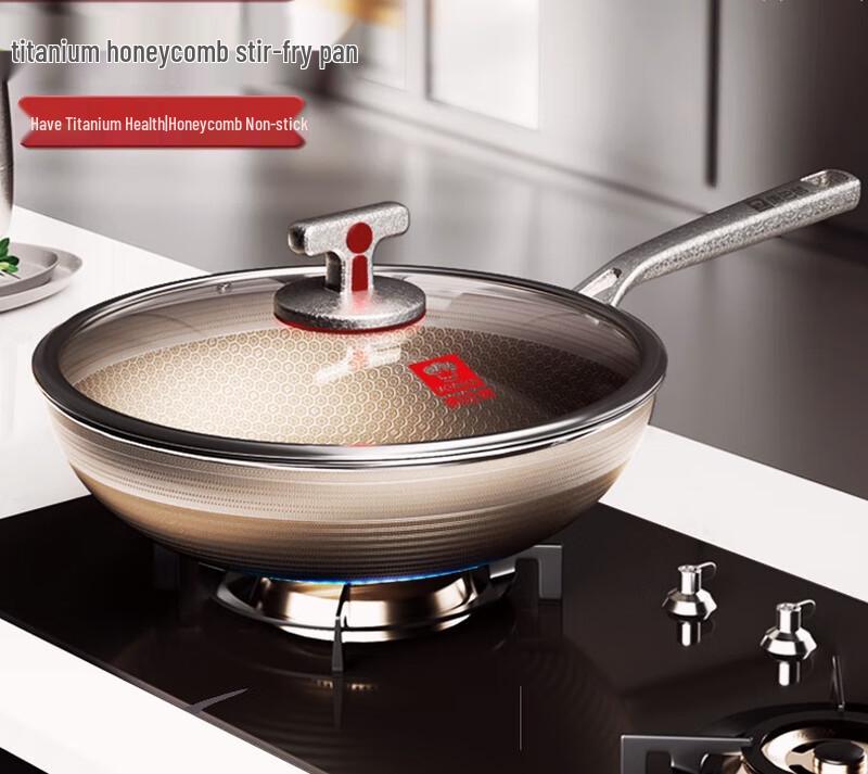 

KOBACH Titanium Honeycomb Non-Stick Frying Wok