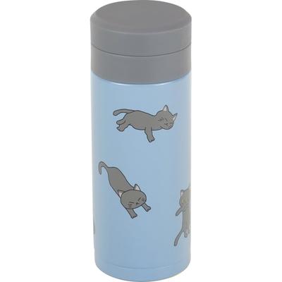 Wahei Phrases Wasserflasche, Becher, Flasche, 200 ml, Kimama, Vakuum-Isolierflasche, Katze, Katze, heiß/kalt, RH-1661