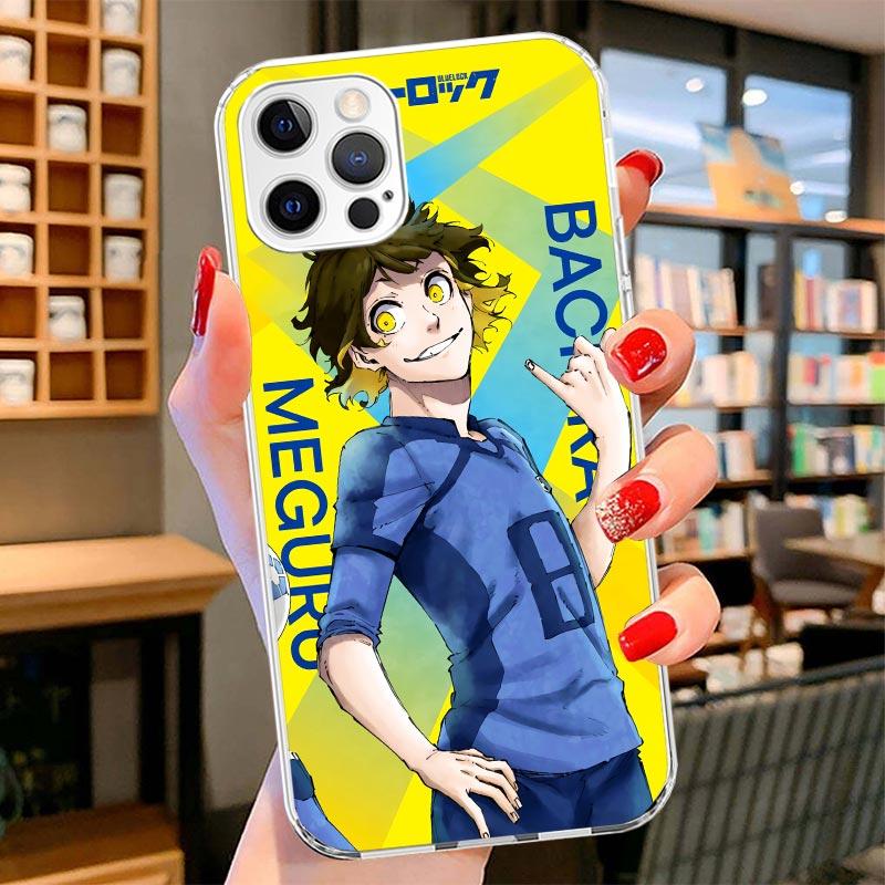 Heißes Anime Blue Lock Cover Handyhülle Für iPhone 16 17 Air 15 14 Pro Max 16E Handyhülle 13 Mini 12 11 7 SE 8 Druckmuster Passform Ca
