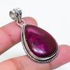 Natural Pink Labradorite Gemstone 925 Sterling Silver Jewelry Pendant 1.77" AP-15869