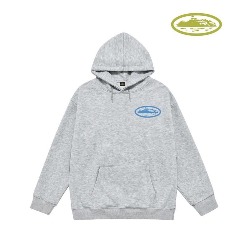 CORT Alcatraz Distressed Hoodie Men Streetwear Loose Fit Couple Sweatshirt Winter