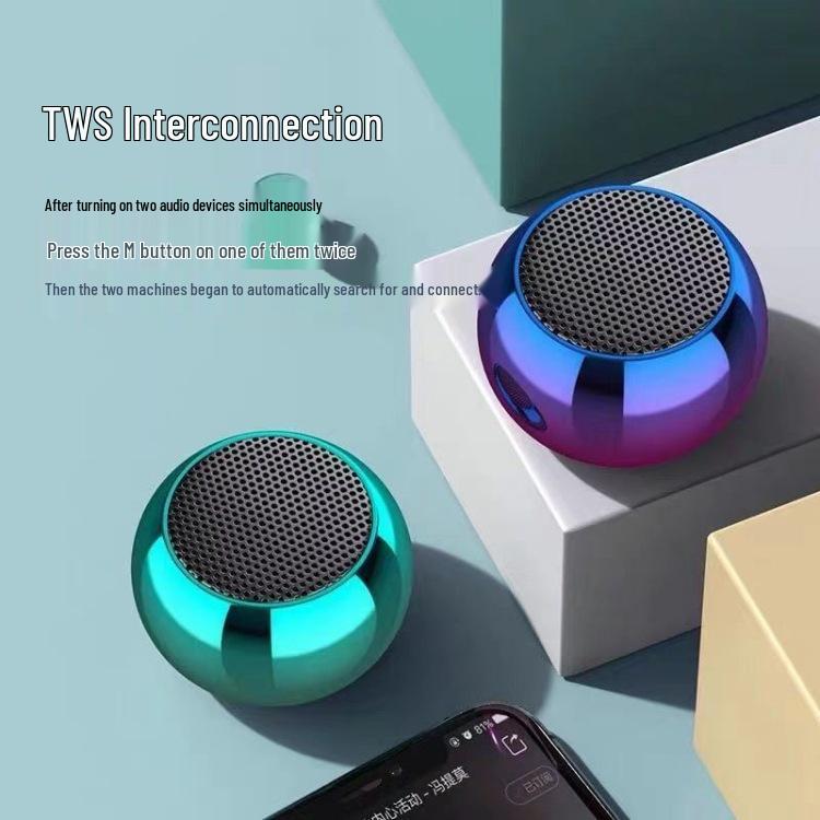 Portable Bluetooth Speaker - High-Quality HIFI Stereo Sound, Mini, Wireless, Internet Favorite, Ideal for Students (Model XCM4)