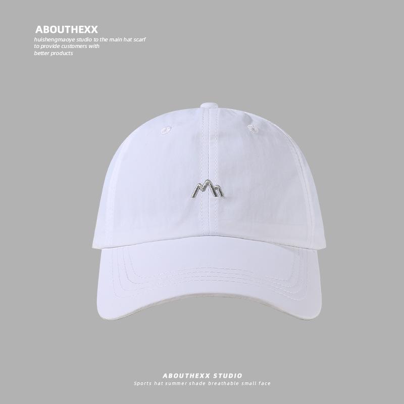 Lightweight Quick-Dry Baseball Cap Unisex Soft Top Breathable Sun Hat with Mountain Embroidery Sports Adjustable Caps for Summer
