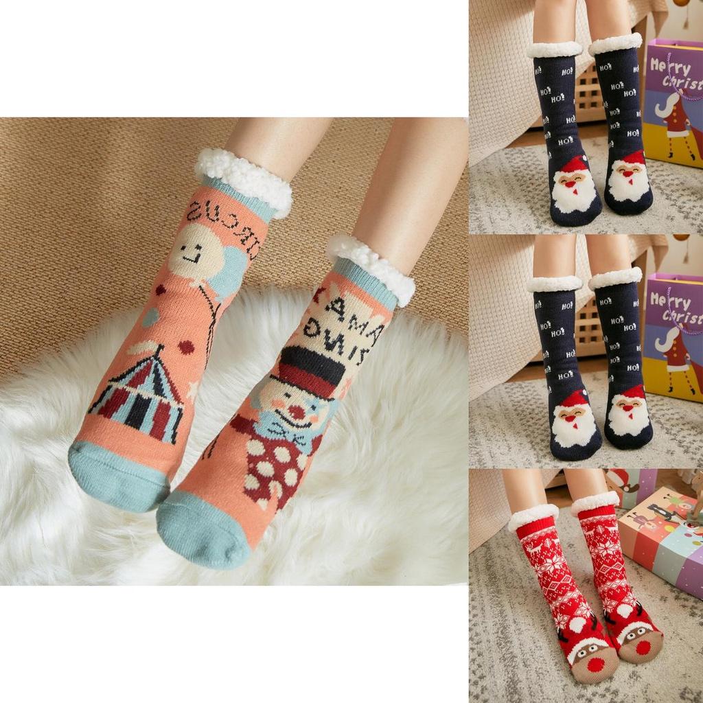Cozy Christmas Slipper Socks With Luxurious Faux Fleece Lining For Family Comfort