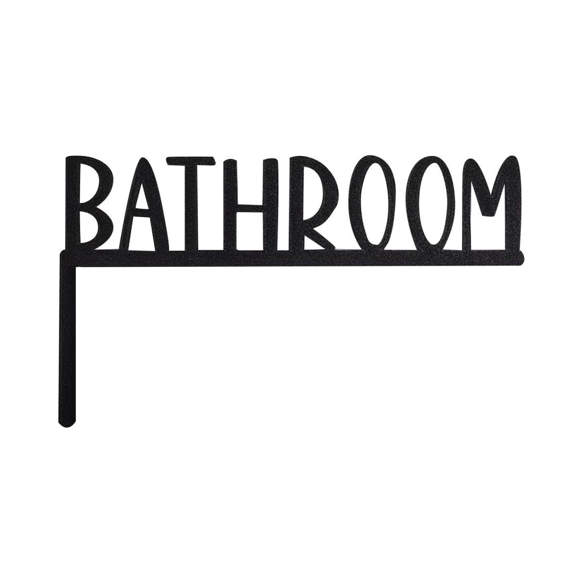 

Современный настенный декор для ванной комнаты, Минималистичное искусство из деревянных букв, Домашнее украшение для дверного проема, Настенный акцент