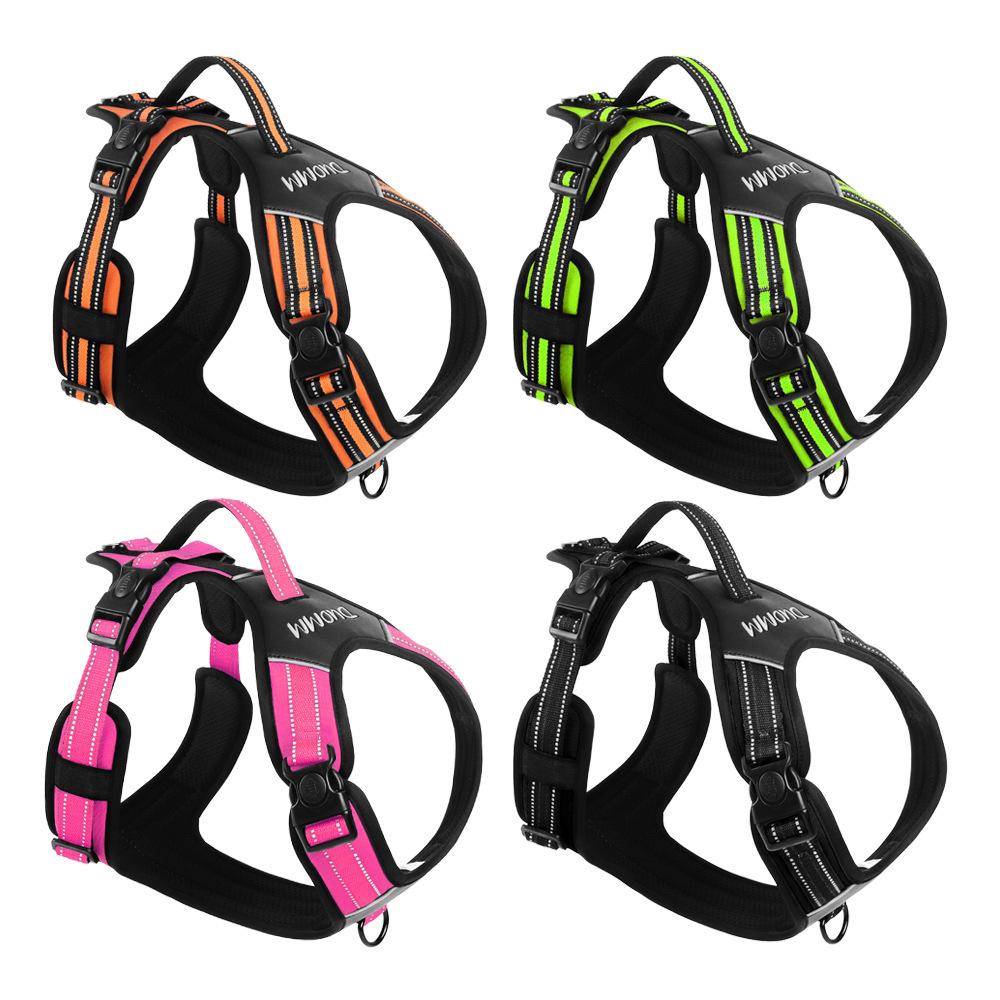 Dog leash, anti-break free pet chest strap, large dog leash, walking dog leash pet supplies