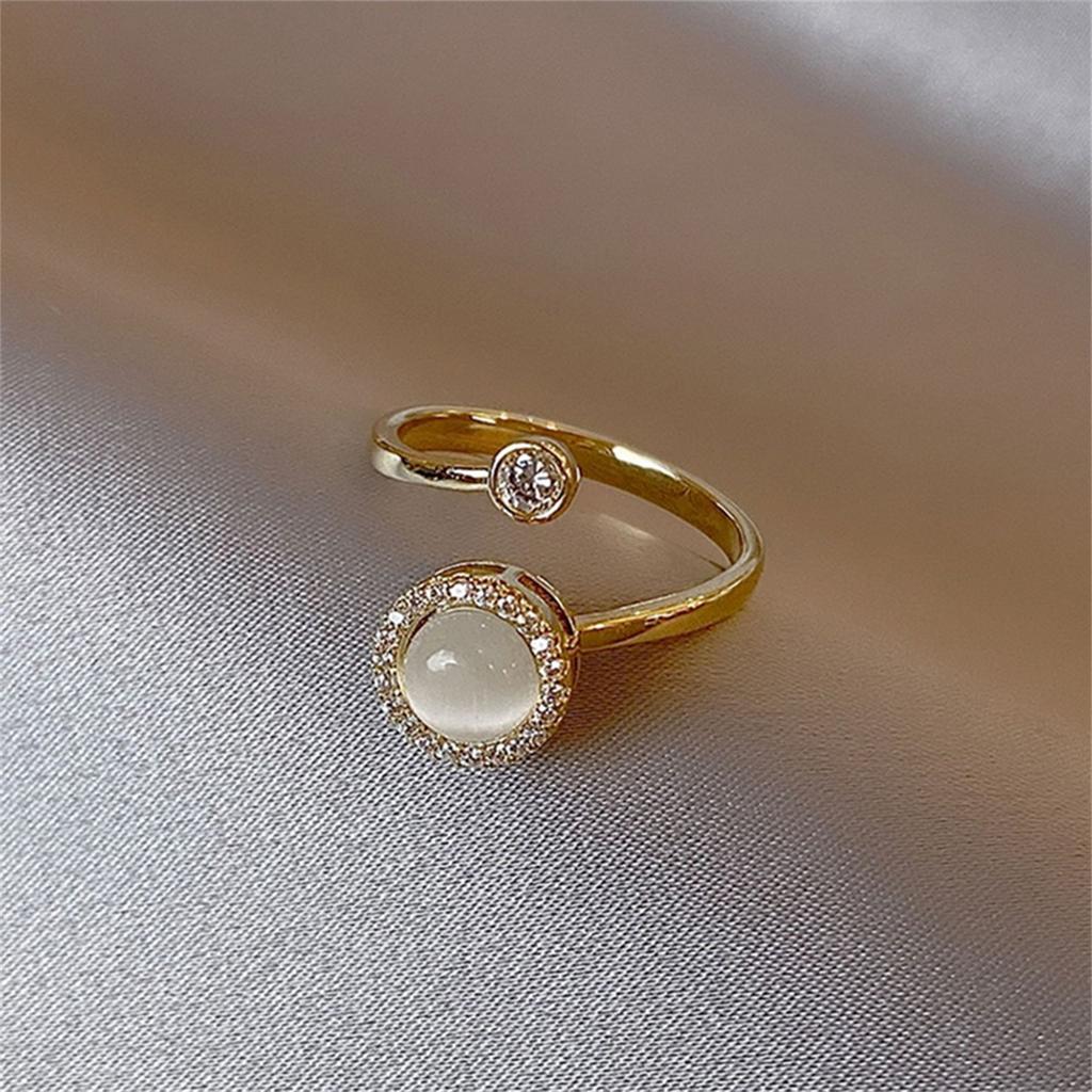 Fidget Anti Stress Anxiety Rotatable Rings For Women Fashion Shiny Zircon Flower Snowflake Spinner Finger Ring Aesthetic Jewelry