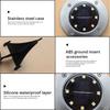 Solar Powered LED Underground Lights Outdoor Waterproof Circular Embedded Garden Lawn Lights Courtyard Lighting Street Lights