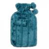 Life Bolsa de Agua Caliente Cubierta de Piel Verde 1.8L