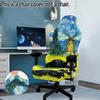 Fashion Print Gaming Seat Cover Backrest Cover Anti Dirty Protector Stretch Sports Computer Chair Cover Office Home Decoration