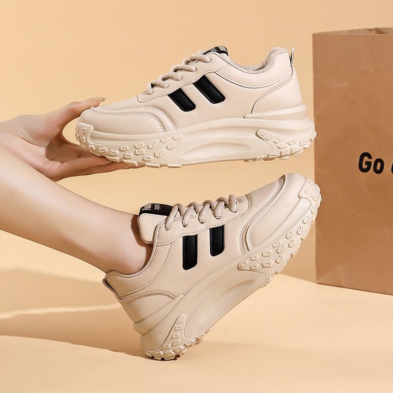 Little White Shoes Women's Spring New Student Women's Shoes Sports Shoes Ins Running Shoes Platform Dad Shoes