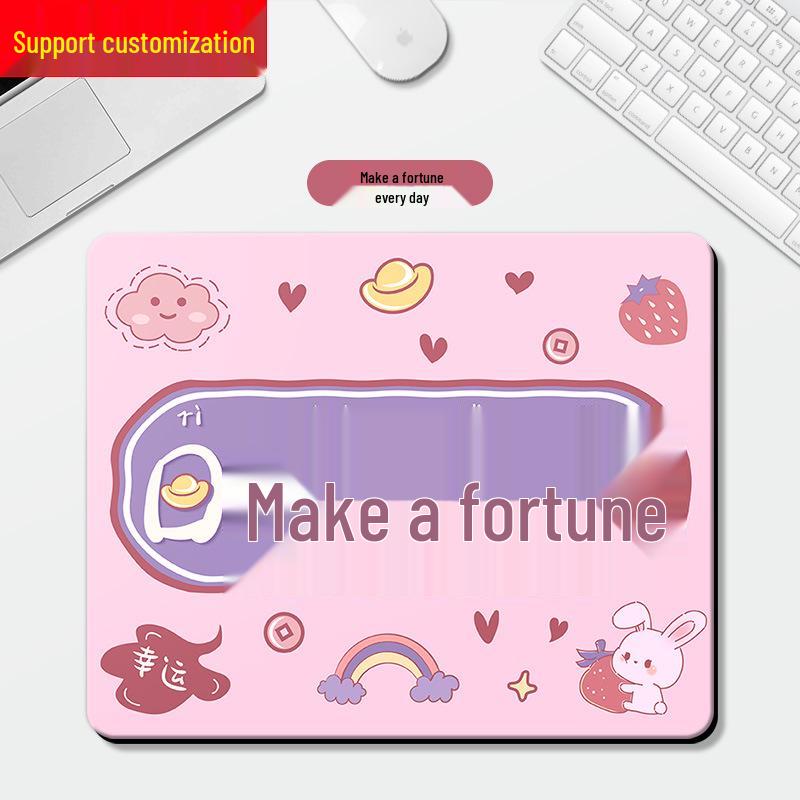 Charming Mouse Pad with Wrist Rest - Cute and Simple Desk Accessory for Girls and Students