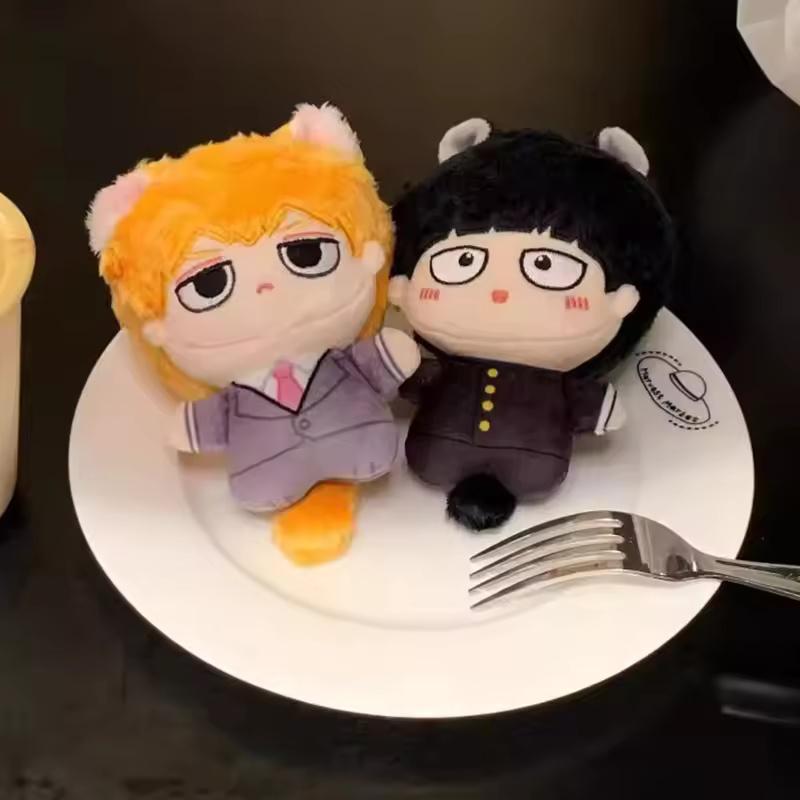 Neue 10cm Mini Kageyama Mob Shigeo Plüschtier Schlüsselanhänger Kleiner Grübchen Beutel Anhänger Mob Psycho 100 Anime Zubehör Stofftier Geschenk