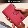 Humerpaul Ladies Leather Wallet Large-capacity Wallet Multi-function Coin Purse First Layer Cowhide Wallet Passport Holder Travel Card Holder