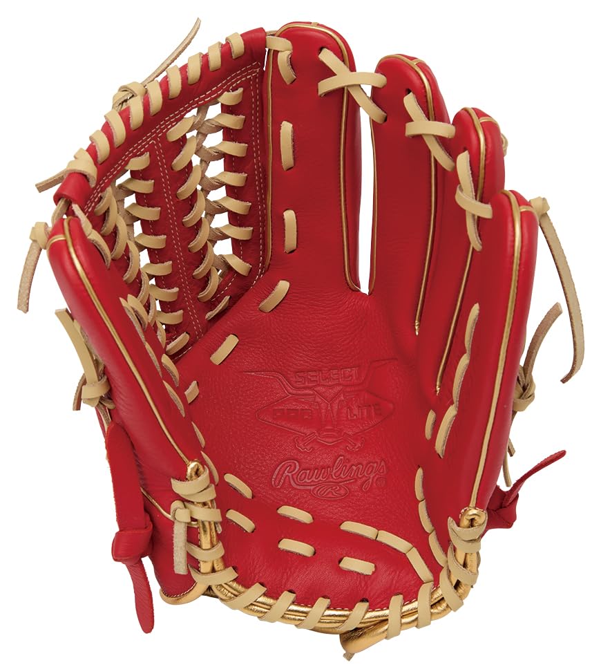 Rawlings SELECT PROLITE GR5SPLN65 Baseball für Werfer Handschuh, Allround, Scharlachrot, 11,75 Zoll, Rechtshänder